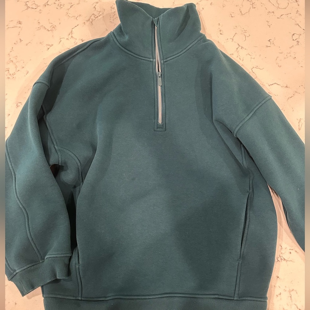 lululemon athletica Teal Half-Zip Sweatshirt